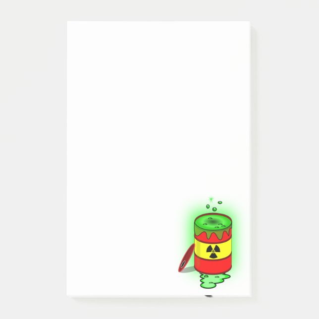Notas Post-it® Un barril de desechos tóxicos. (Anverso)