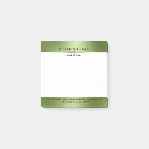 Notas Post-it® Un brillante fondo verde minimalista moderno
