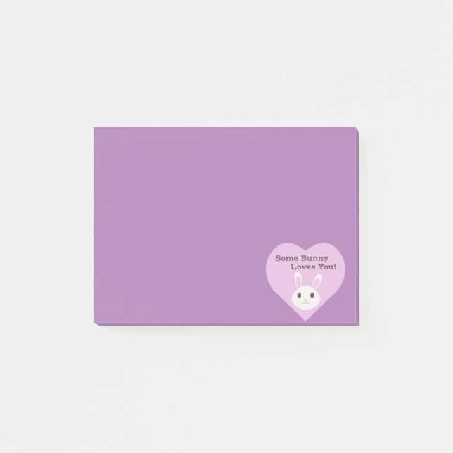 Notas Post-it® Un conejo te ama (Anverso)