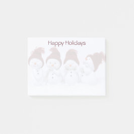 Notas Post-it® Un cuarteto de hombres de nieve