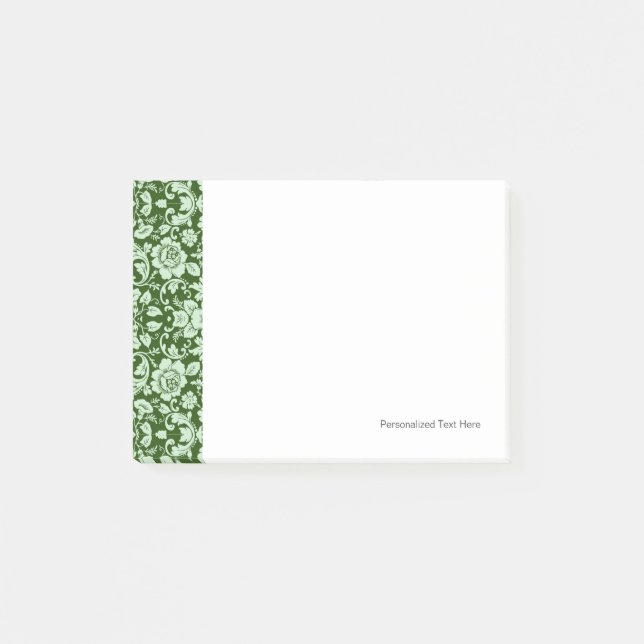 Notas Post-it® Un damasco floral antiguo (Anverso)
