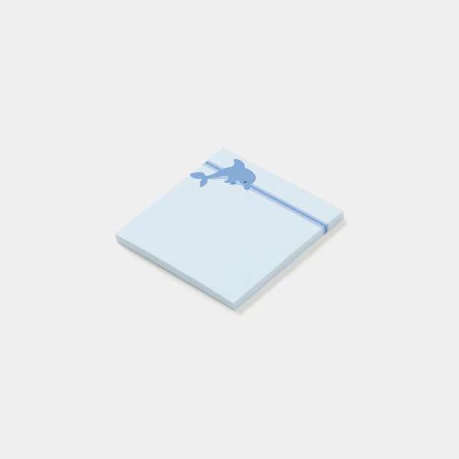 Notas Post-it® Un delfín feliz lindo (En perspectiva)