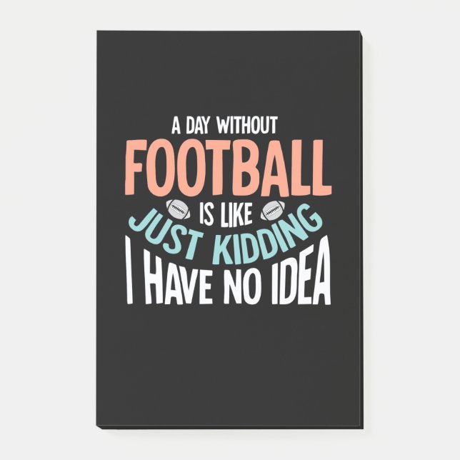 Notas Post-it® Un día sin fútbol ni idea (Anverso)