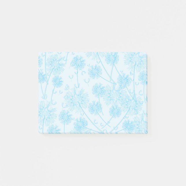 Notas Post-it® Un diente de león azul (Anverso)