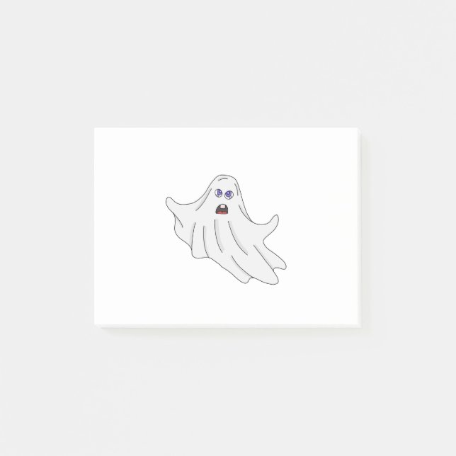Notas Post-it® Un Fantasma Fluffy Volando (Anverso)