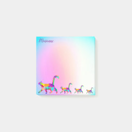 Notas Post-it® Un gato colorido abstracto arte moderno personaliz