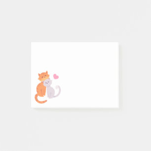 Notas Post-it® Un gato gatito adorable Gris Gatito Gatito Naranja
