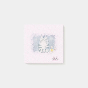 Notas Post-it® Un gato rosado gracioso para un animal