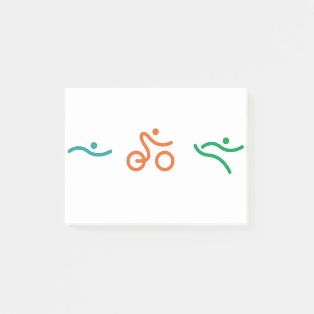 Notas Post-it® Un gran regalo de Triatlón para tu amigo o familia (Anverso)