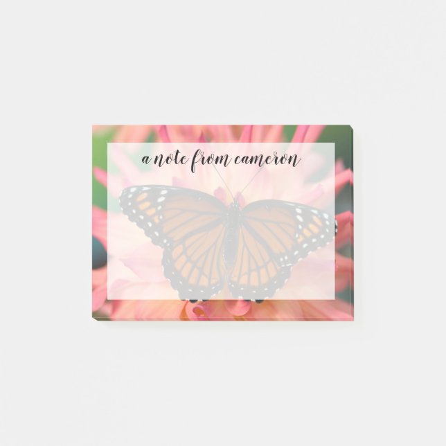 Notas Post-it® Un imitador de la mariposa monarca (Anverso)