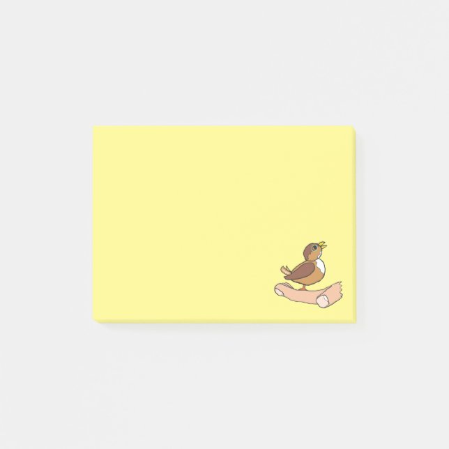 Notas Post-it® Un Pájaro En La Mano (Anverso)