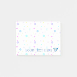 Notas Post-it® Un pequeño elefante azul