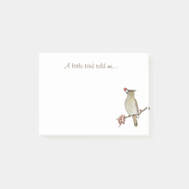 Notas Post-it® Un Pequeño Pájaro Me Dijo (Anverso)
