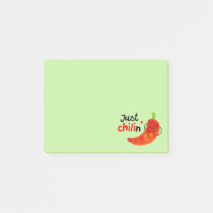 Notas Post-it® Un pimiento chili positivo - sólo Chilin