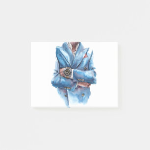 Notas Post-it® Un traje y un reloj