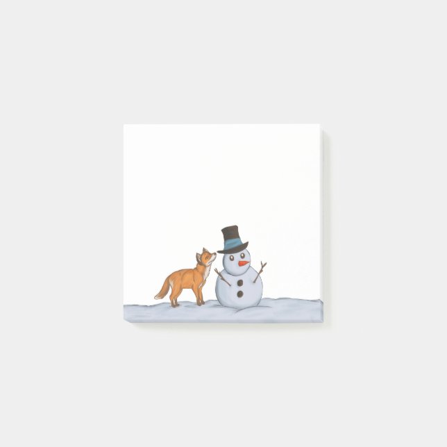 Notas Post-it® Un tranquilo día de nieve (Anverso)