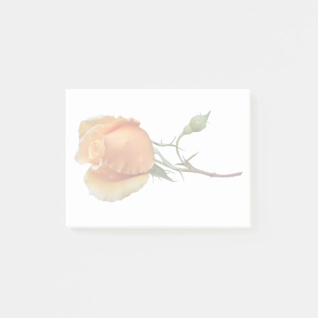 Notas Post-it® Un único corte de rosa (Anverso)