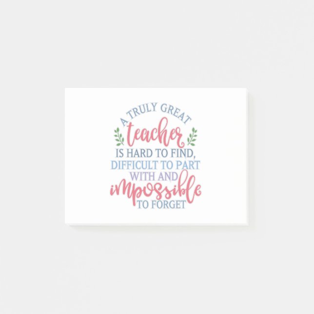 Notas Post-it® Un verdadero gran maestro diciendo (Anverso)