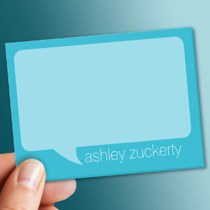 Notas Post-it® Una burbuja de conversaciones con nombre personali