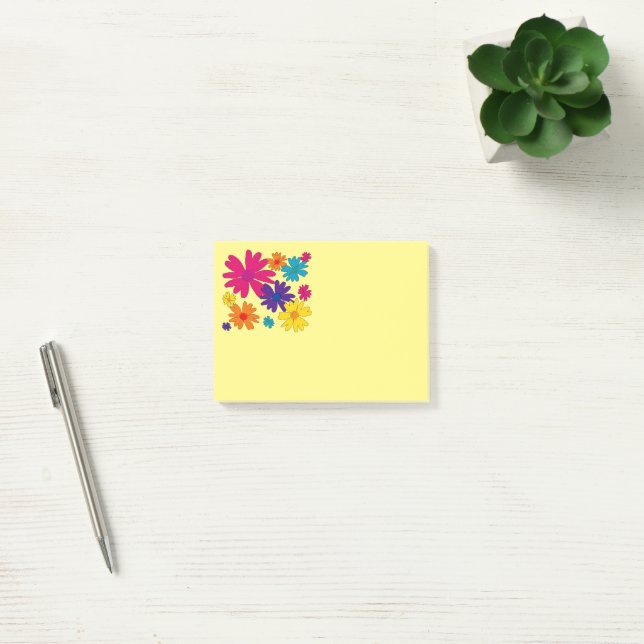 Notas Post-it® Una cama de flores de margarita (Oficina)