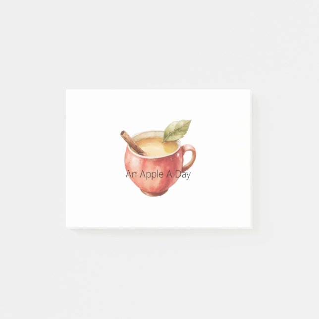 Notas Post-it® Una manzana al día (Anverso)