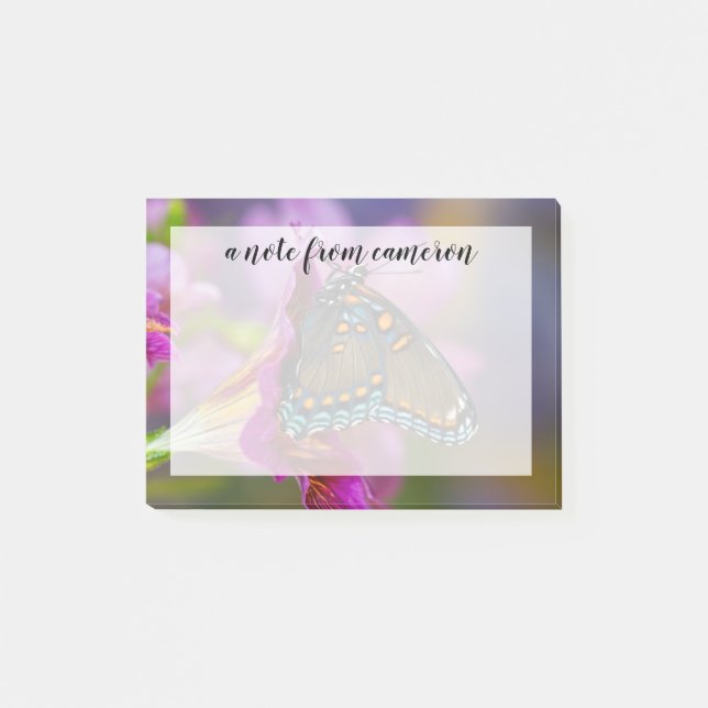 Notas Post-it® Una mariposa de cola baja (Anverso)