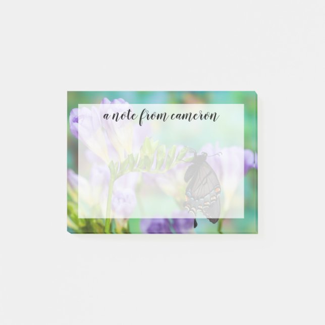 Notas Post-it® Una mariposa monarca | Danaus Plexippus (Anverso)