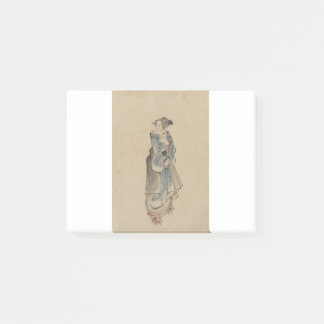 Notas Post-it® Una mujer caminando - Hokusai Katsushika - 1850