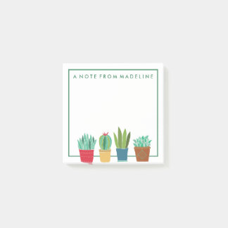 Notas Post-it® Una multitud de cactus