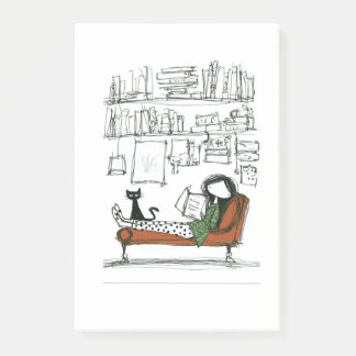 Notas Post-it® Una tranquila tarde de lectura | Amante de libros 