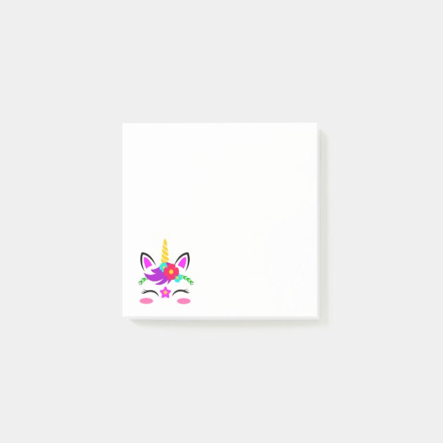 Notas Post-it® Unicornio (Anverso)