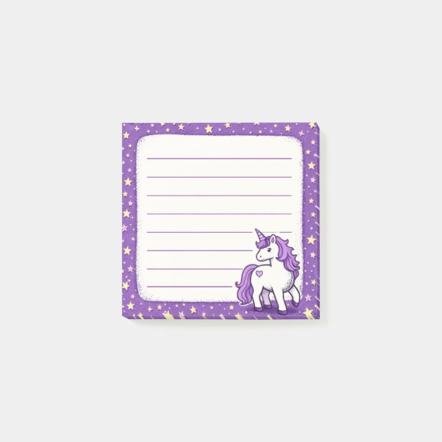 Notas Post-it® Unicornio (Anverso)