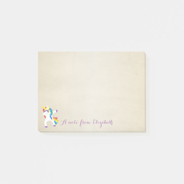 Notas Post-it® Unicornio bonito y elegante (Anverso)