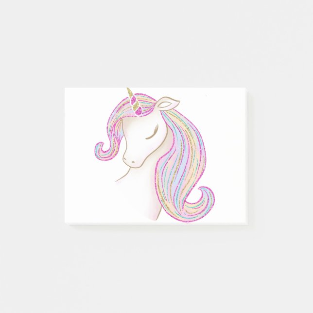 Notas Post-it® Unicornio de bonito (Anverso)