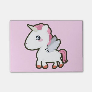 Notas Post-it® Unicornio de Kawaii