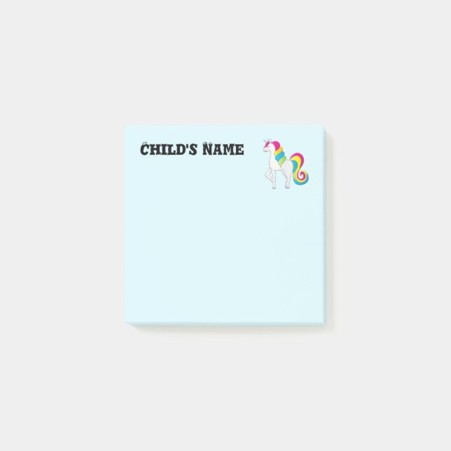 Notas Post-it® Unicornio Lindo (Anverso)