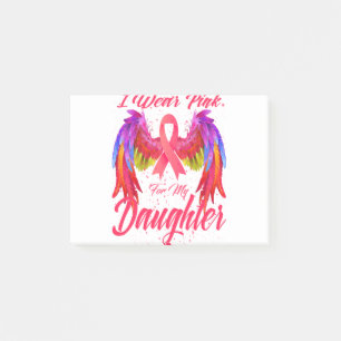 Notas Post-it® Uso Rosa Para Mi Hija Alas Cáncer De Mama