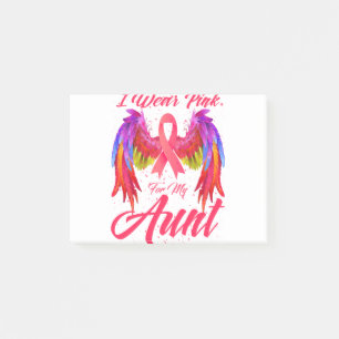Notas Post-it® Uso Rosa Para Mi Tía Alas Cáncer De Mama