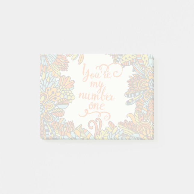 Notas Post-it® Usted es mi número uno (Anverso)