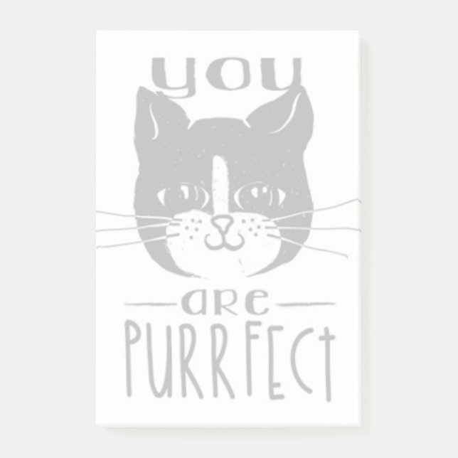 Notas Post-it® Usted es Purrfect (Anverso)