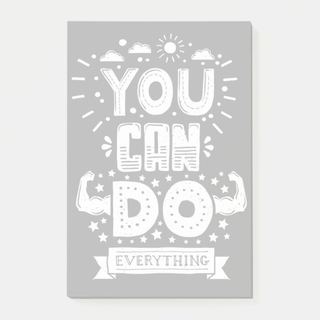 Notas Post-it® Usted puede hacer todo (Anverso)