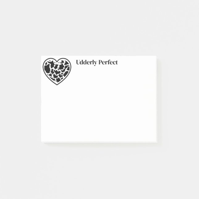 Notas Post-it® Vaca cardíaca (Anverso)