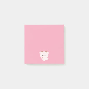 Notas Post-it® Vaca de amor adorable