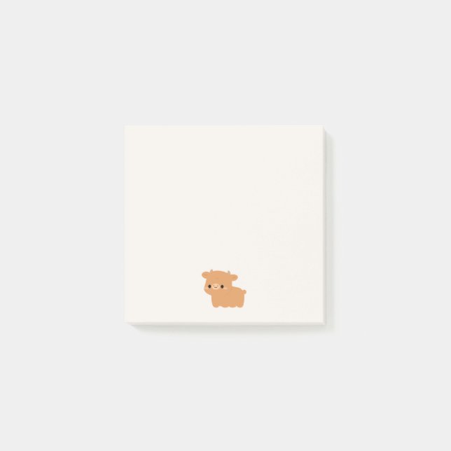 Notas Post-it® Vaca de Jersey (Anverso)