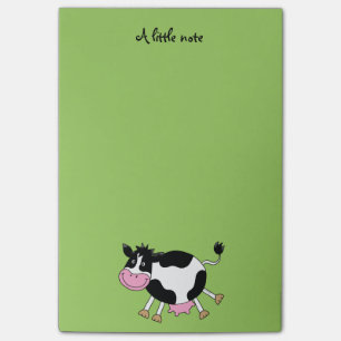 Notas Post-it® vaca del baile de la granja divertida