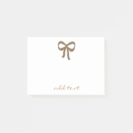 Notas Post-it® Vacaciones Cuadros Magic Gold Bow