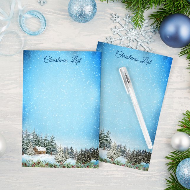 Notas Post-it® Vacaciones de Navidades de paisajes de los bosques (Subido por el creador)