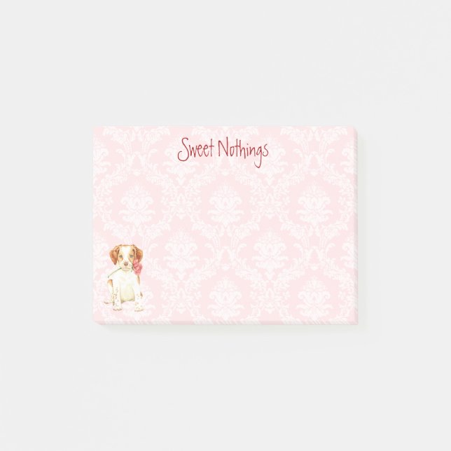 Notas Post-it® Valentine Rosa Brittany (Anverso)