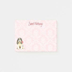 Notas Post-it® Valentine Rosa Petit Basset Griffon Vendeen
