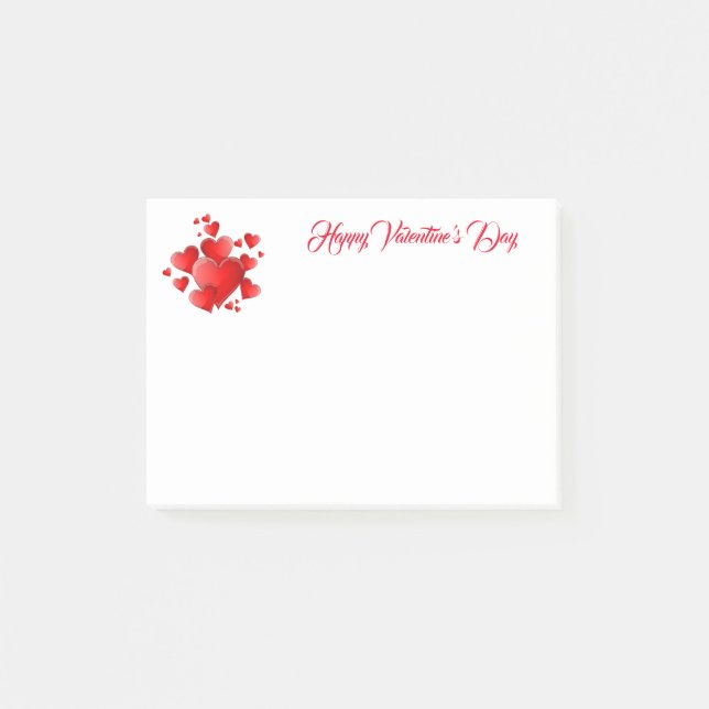 Notas Post-it® Valentines Post-it-Notes (Anverso)